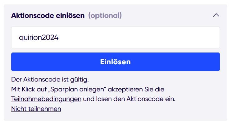 15_quirion erfahrungen robo advisor 100 euro aktionscode gutschein quirion2024