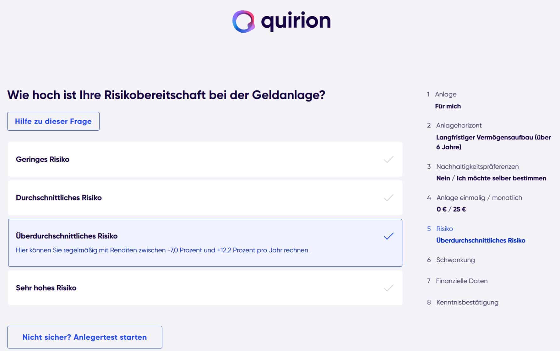 5_quirion erfahrungen robo advisor Risiko