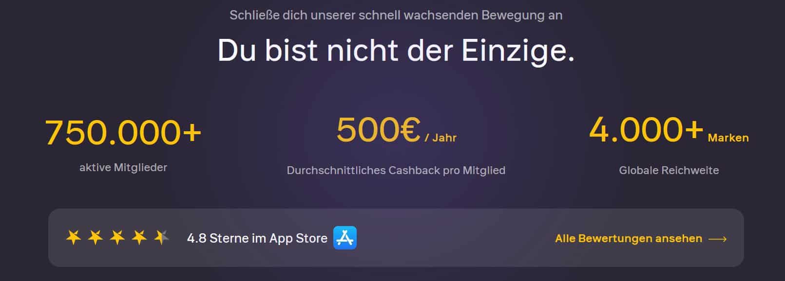 Woolsocks aktive Mitglieder money app cashback