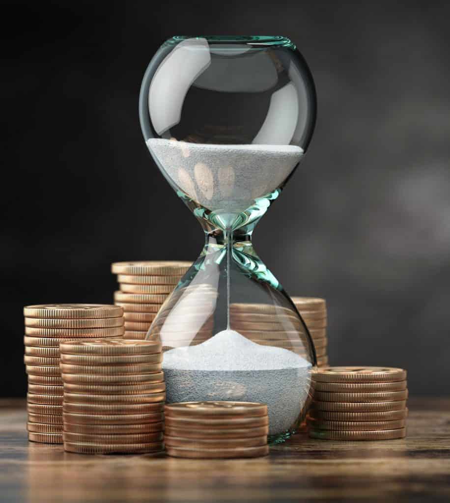 Zeit ist Geld Vermögen Investieren