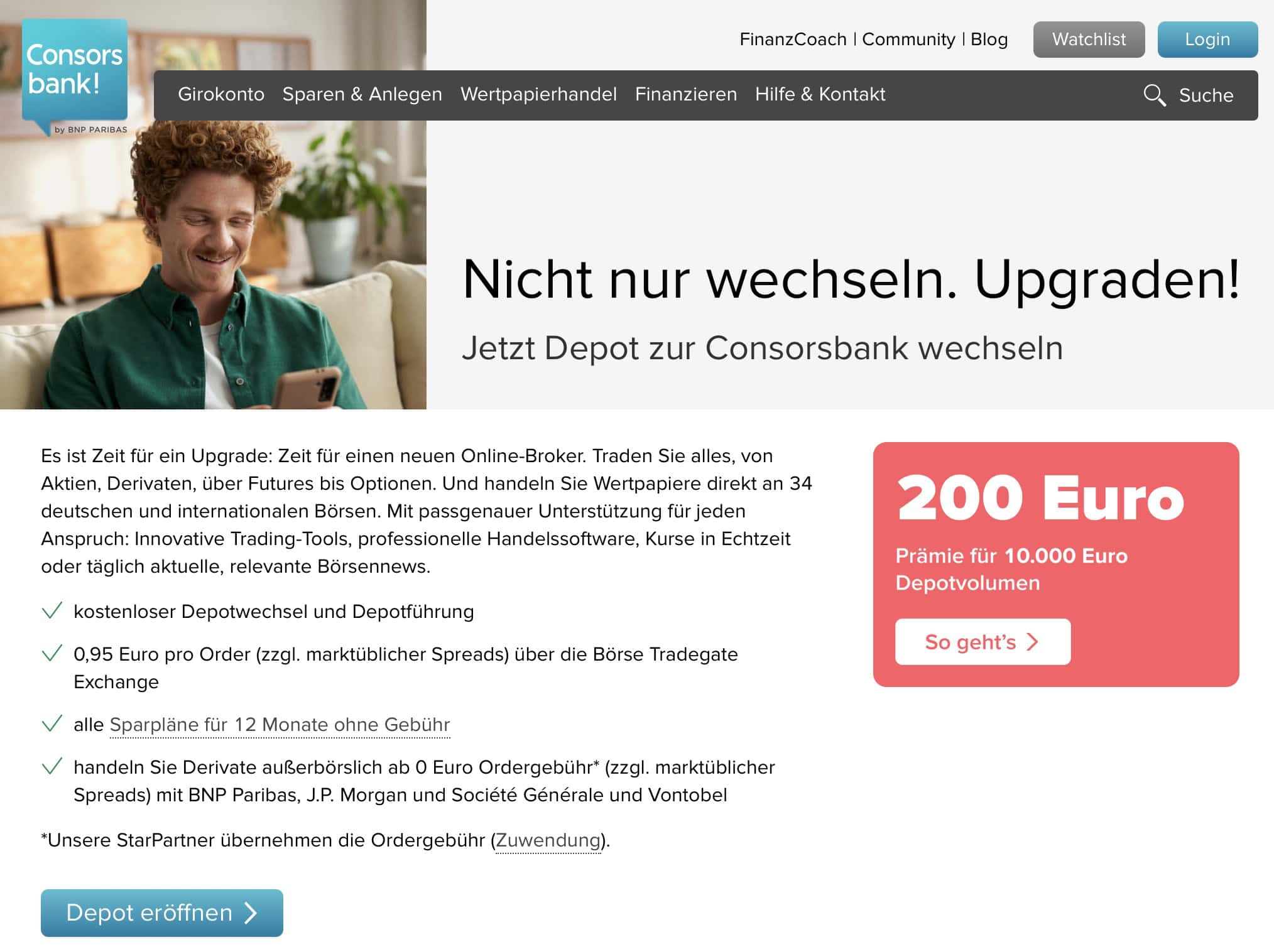 Depotübertrag Trade Republic zu Consorsbank
