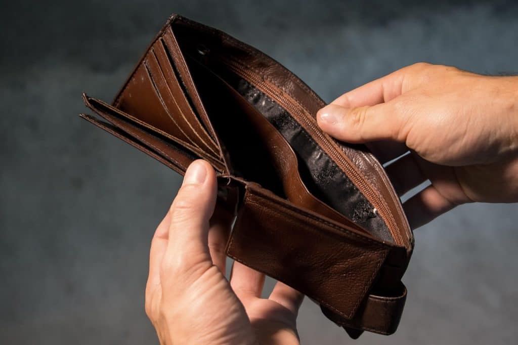 leere taschen vermögen kein geld vermögensaufbau