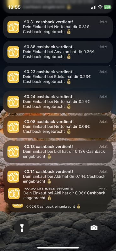 woolsocks app erfahrungen cashback lidl edeka rewe amazon aldi